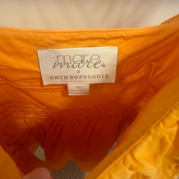 Orange Ruffled tunic tank - Picture 2 of 2